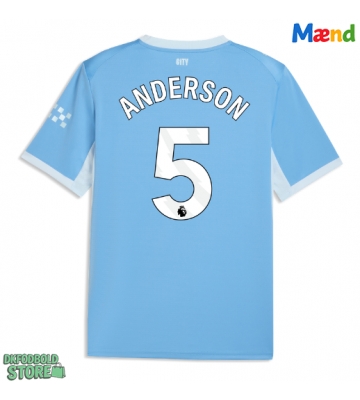 Manchester City Elliot Anderson #5 Replika Hjemmebanetrøje 2026-27 Kortærmet